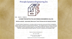 Desktop Screenshot of principledynamicsengineering.com